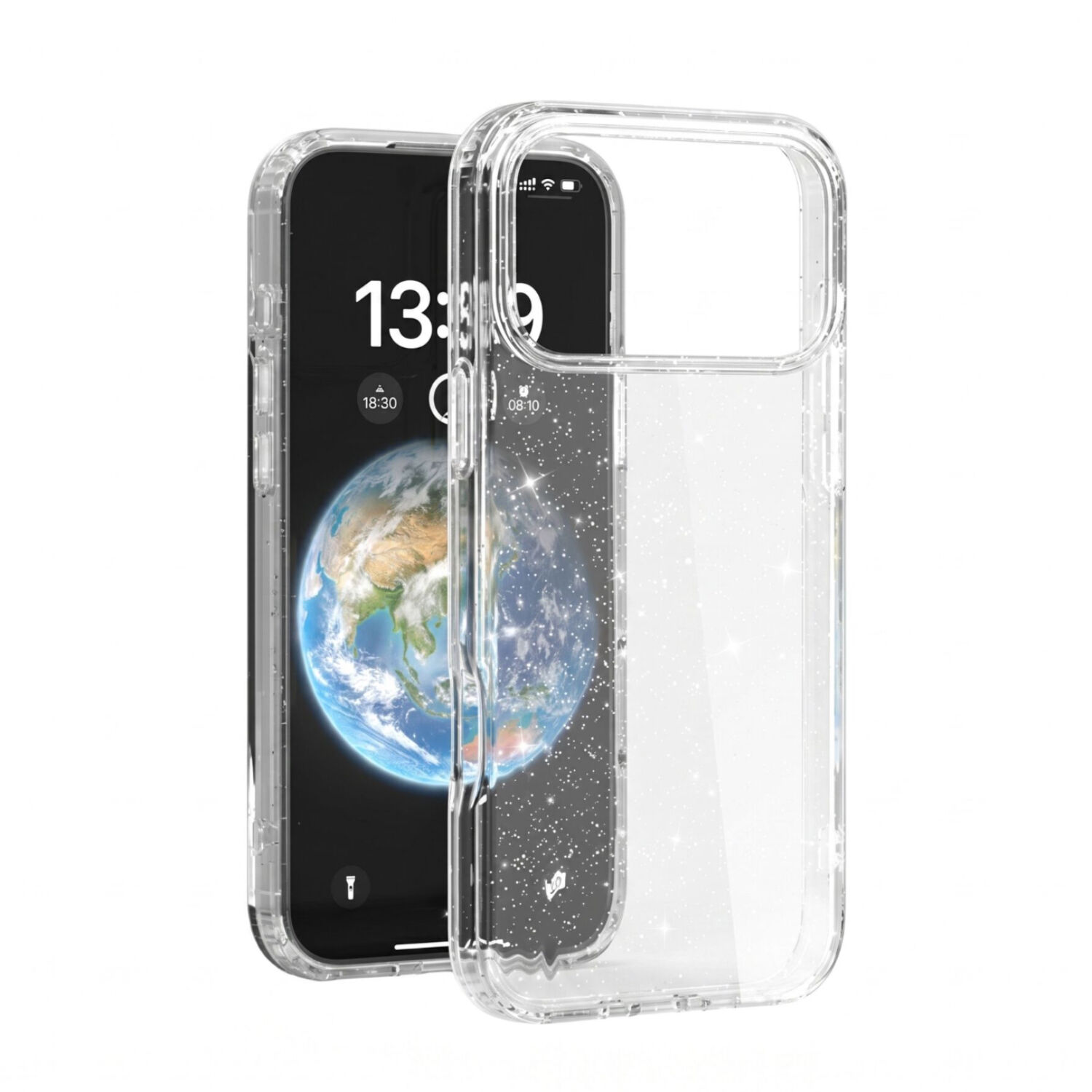 iPhone 17 Pro Max Star Case Simli Şeffaf Kılıf