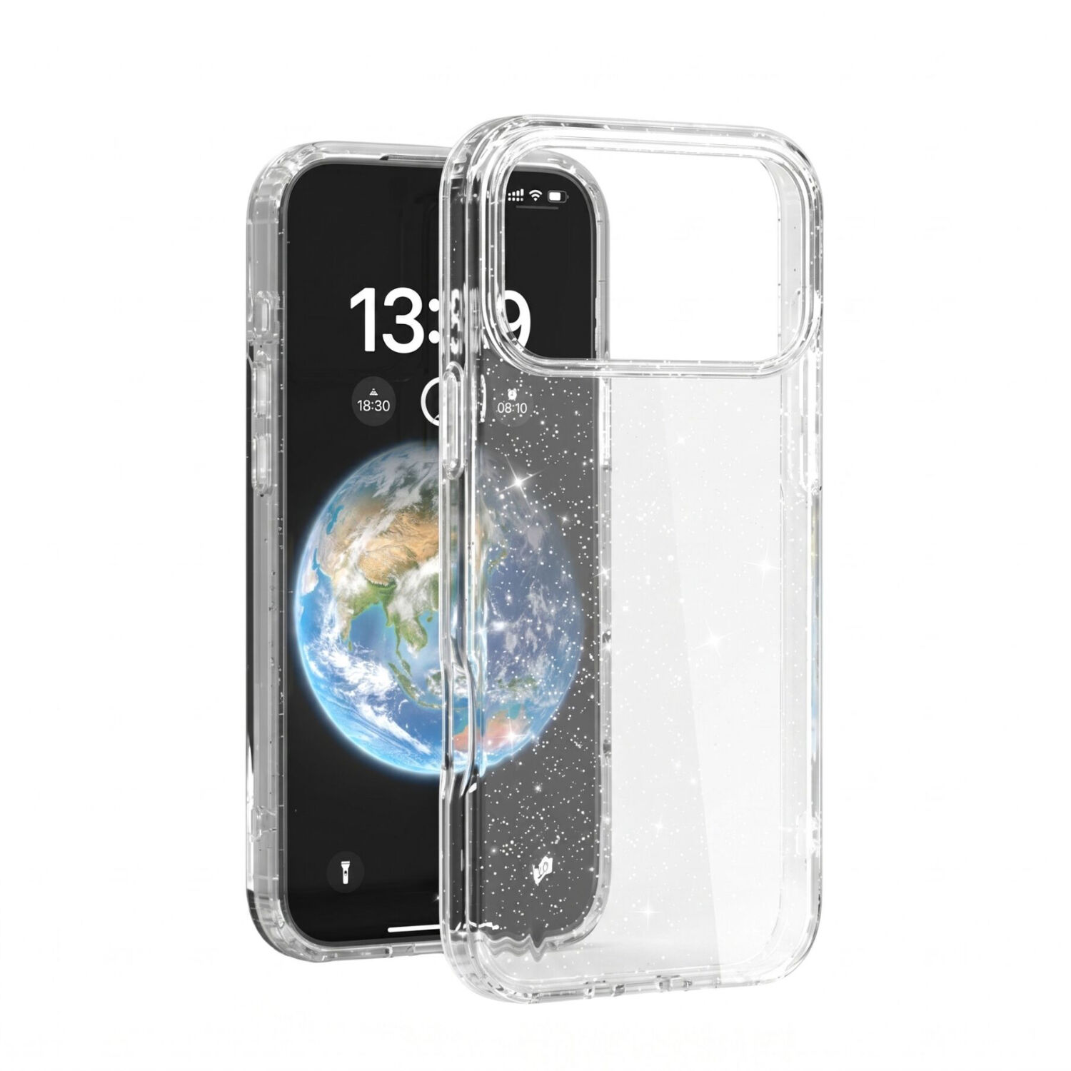 iPhone 17 Pro Star Case Simli Şeffaf Kılıf