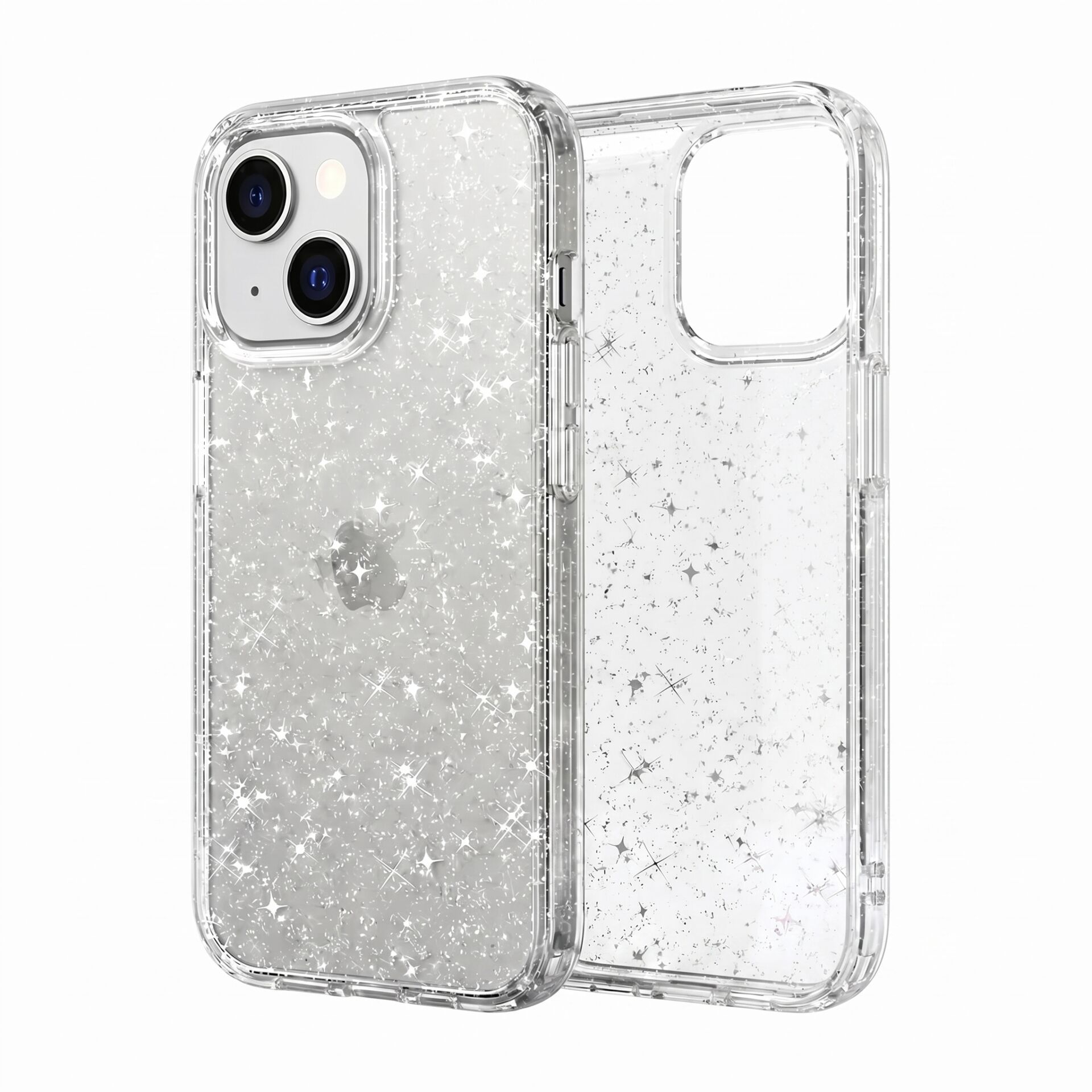 iPhone 15 Plus Star Case Simli Şeffaf Kılıf