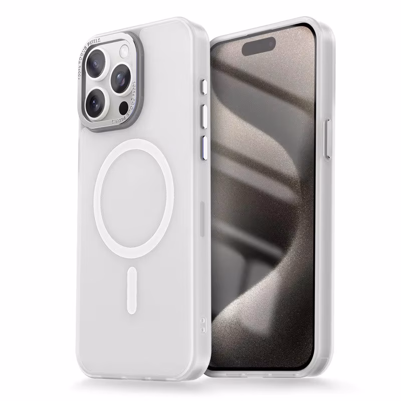 iPhone 11 MagSafe Uyumlu Mat Arka Yüzey Kılıf Mili Focus Pixel Kılıf