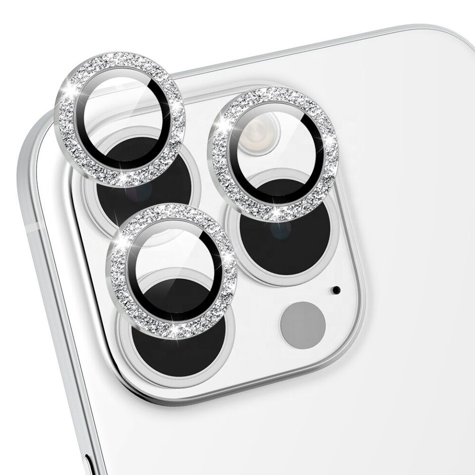 iPhone 17 Pro MiLi Glitter Safir Lens Kamera Koruyucu