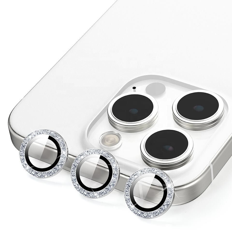 iPhone 16 Plus MiLi Glitter Safir Lens Kamera Koruyucu
