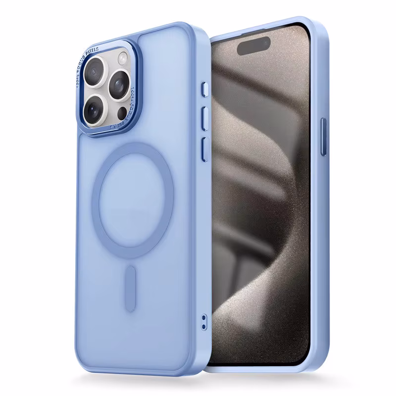 iPhone 16 Pro MagSafe Uyumlu Mat Arka Yüzey Kılıf Mili Focus Pixel Kılıf