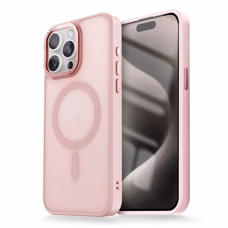 iPhone 16 Pro MagSafe Uyumlu Mat Arka Yüzey Kılıf Mili Focus Pixel Kılıf