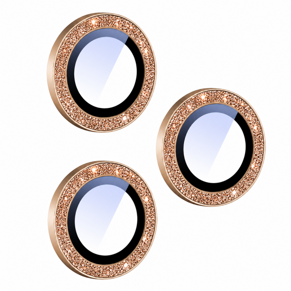 iPhone 14 Pro Max MiLi Glitter Safir Lens Kamera Koruyucu