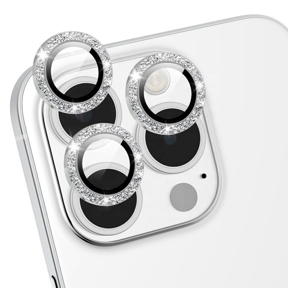 iPhone 14 Pro MiLi Glitter Safir Lens Kamera Koruyucu