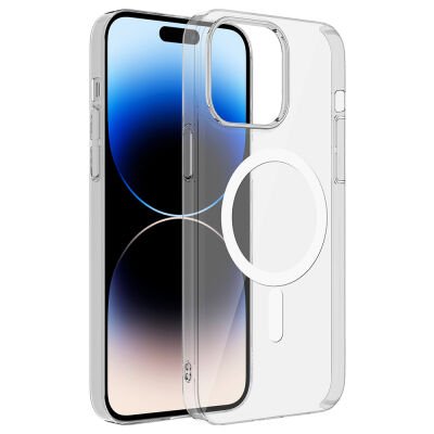 iPhone 12 Pro Max Kamera Korumalı MagSafe Uyumlu Şeffaf Mili Yoko Sert PC Kılıf
