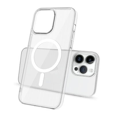 iPhone 13 Pro Kamera Korumalı MagSafe Uyumlu Şeffaf Mili Yoko Sert PC Kılıf