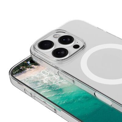 iPhone 13 Pro Max Kamera Korumalı MagSafe Uyumlu Şeffaf Mili Yoko Sert PC Kılıf