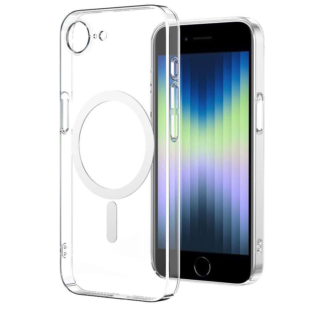 iPhone 16E Kamera Korumalı MagSafe Uyumlu Şeffaf Mili Yoko Sert PC Kılıf