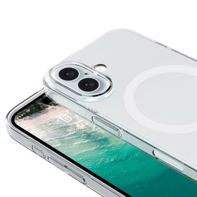 iPhone 16 Kamera Korumalı MagSafe Uyumlu Şeffaf Mili Yoko Sert PC Kılıf