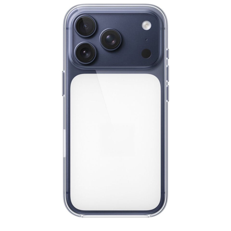 iPhone 17 Pro Max Orijinal Animasyonlu Arkası Beyaz MagSafe Uyumlu IC’li Şeffaf Sert PC Mili Animasyonlu Clear Case