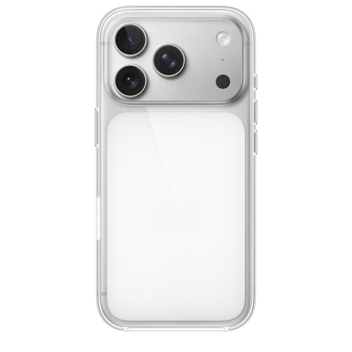 iPhone 17 Pro Max Orijinal Animasyonlu Arkası Beyaz MagSafe Uyumlu IC’li Şeffaf Sert PC Mili Animasyonlu Clear Case