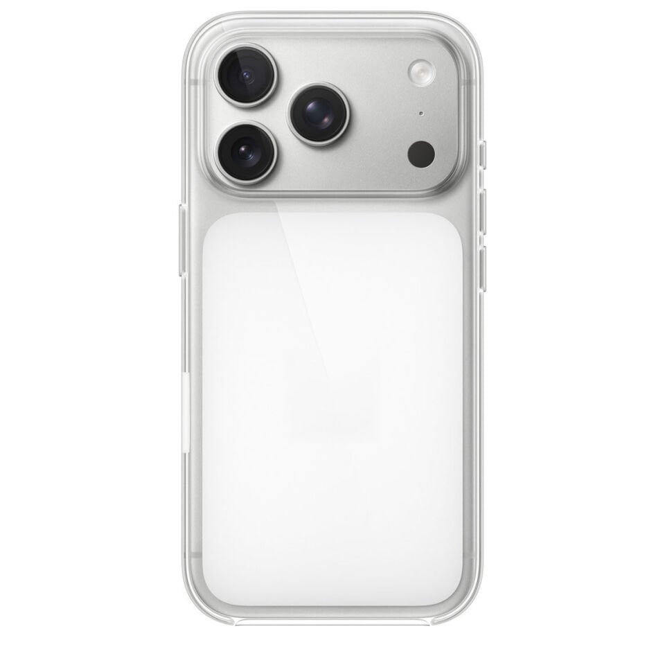 iPhone 17 Pro Max Orijinal Animasyonlu Arkası Beyaz MagSafe Uyumlu IC’li Şeffaf Sert PC Mili Animasyonlu Clear Case