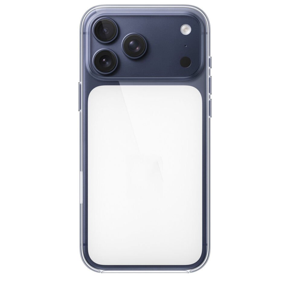 iPhone 17 Pro Orijinal Animasyonlu Arkası Beyaz MagSafe Uyumlu IC’li Şeffaf Sert PC Mili Animasyonlu Clear Case