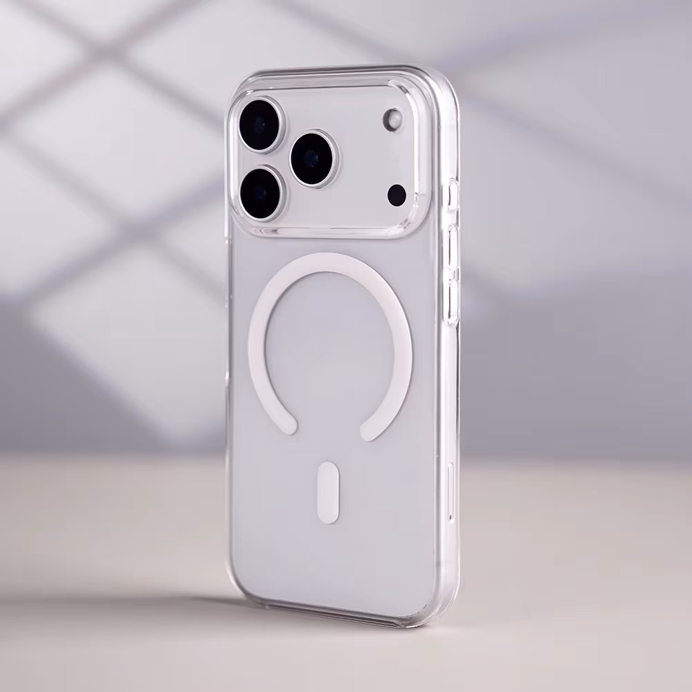iPhone 17 Pro Max Orijinal Animasyonlu MagSafe Uyumlu IC’li Şeffaf Sert PC Mili Animasyonlu Clear Case MagSafe