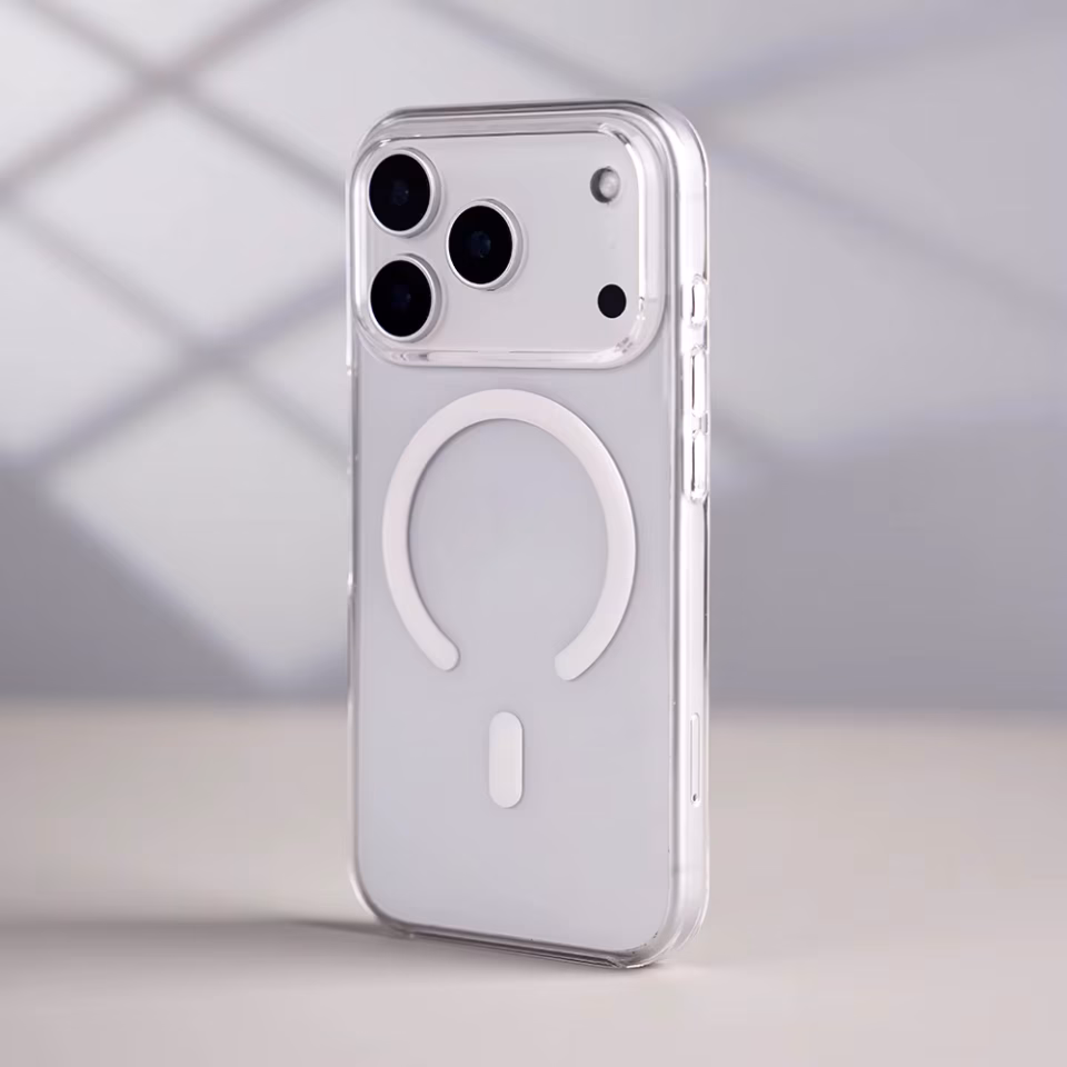 iPhone 17 Pro Orijinal Animasyonlu MagSafe Uyumlu IC’li Şeffaf Sert PC Mili Animasyonlu Clear Case MagSafe