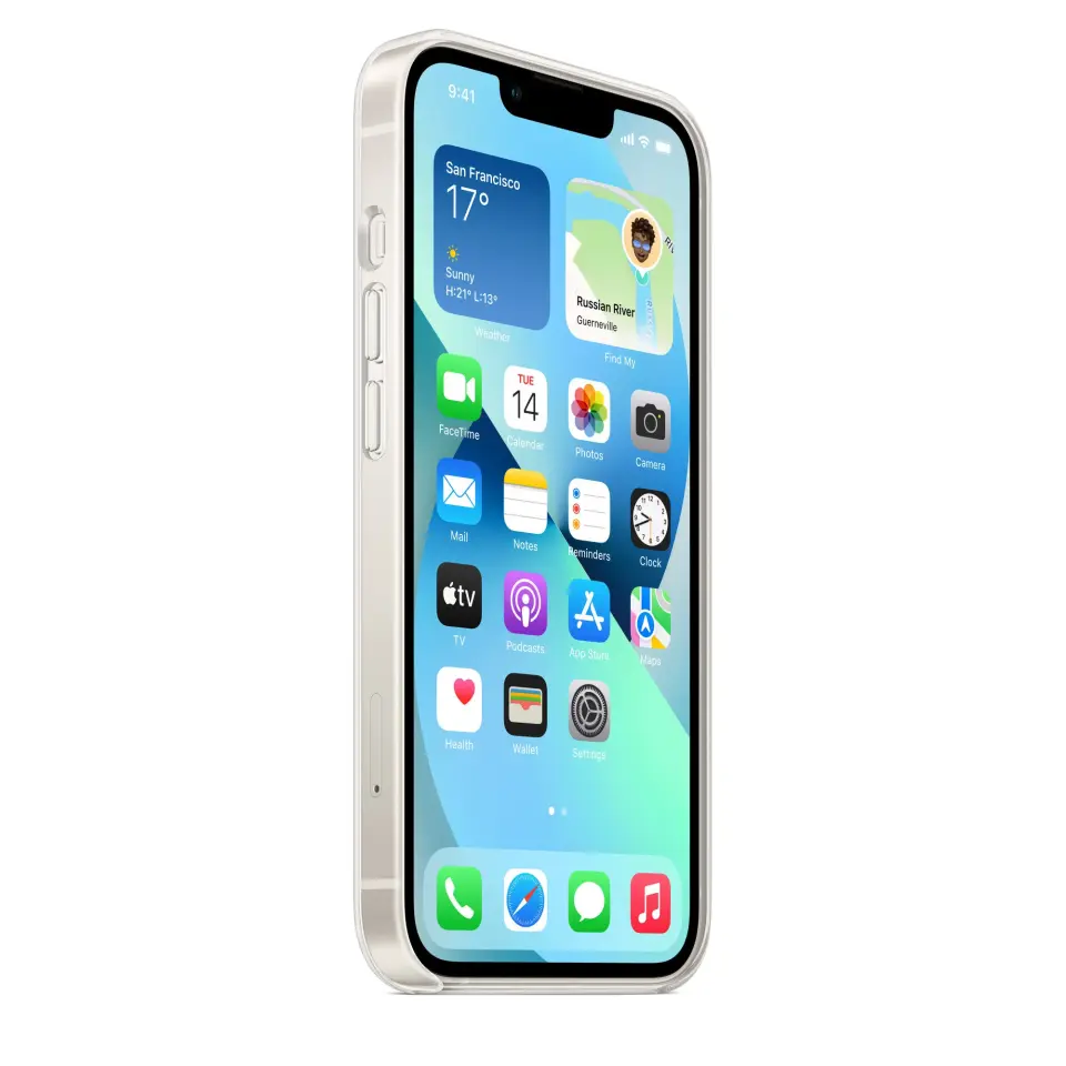 iPhone 13 Mini Orijinal Şeffaf Sert PC Mili Clear Case