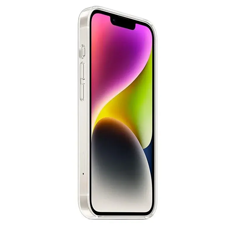 iPhone 14 Plus Orijinal Şeffaf Sert PC Mili Clear Case