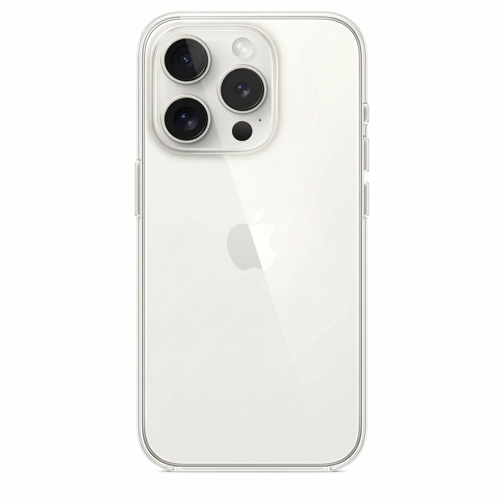iPhone 15 Pro Max Orijinal Şeffaf Sert PC Mili Clear Case
