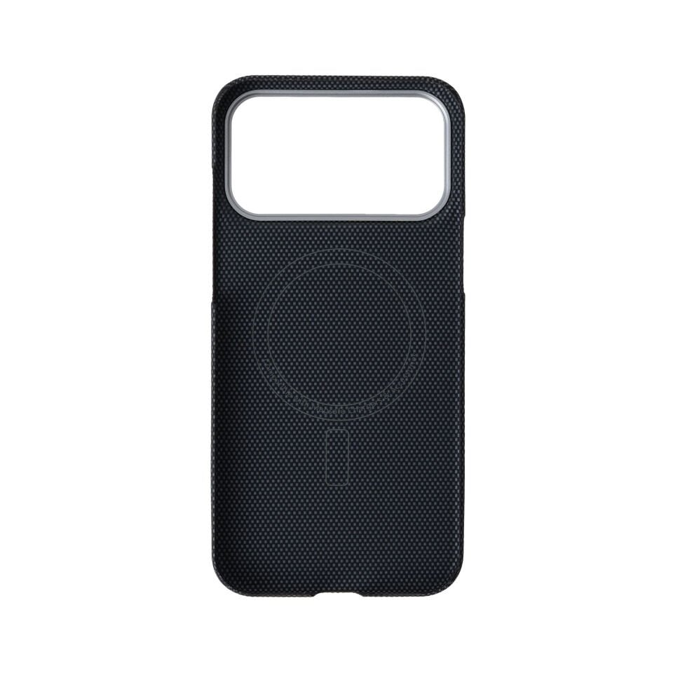 VIPER TitanFiber™ Fusion | 1500D Aramid Fiber Titanium Grey - iPhone 17 Pro Max Alüminyum Zırhlı MagSafe Kılıf