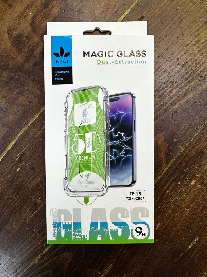 Mili iPhone 14 Pro Max Magic Glass Ekran Koruyucu Aparatlı