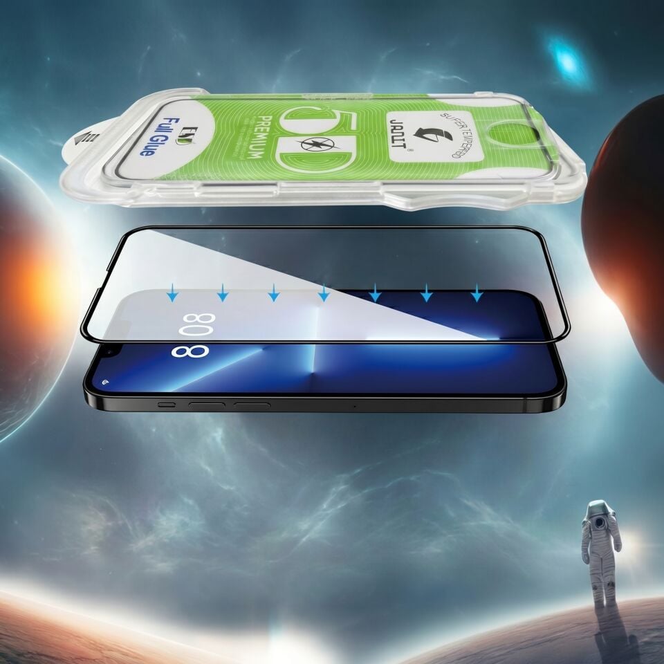 Mili iPhone 16 Pro Max Magic Glass Ekran Koruyucu Aparatlı