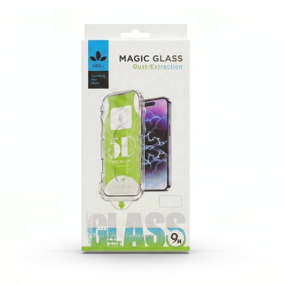 Mili iPhone 15 Pro Max Magic Glass Ekran Koruyucu Aparatlı