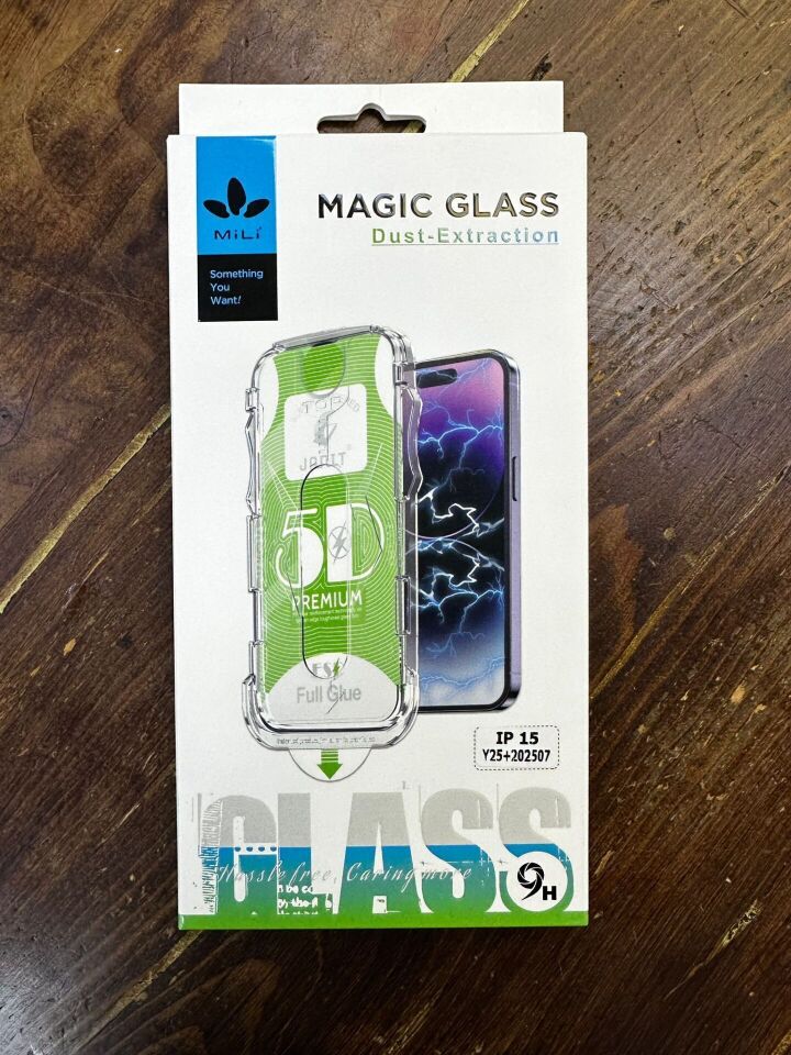 Mili iPhone 16 Pro Magic Glass Ekran Koruyucu Aparatlı