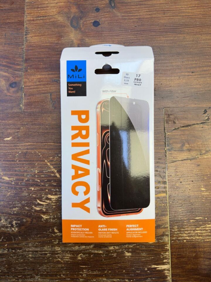 Mili iPhone 14 Plus 3D Privacy Electroplate Ekran Koruyucu