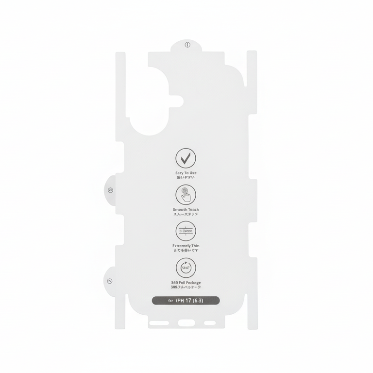 Mili iPhone 17 0.15mm Full Body Arka Gövde Kaplama