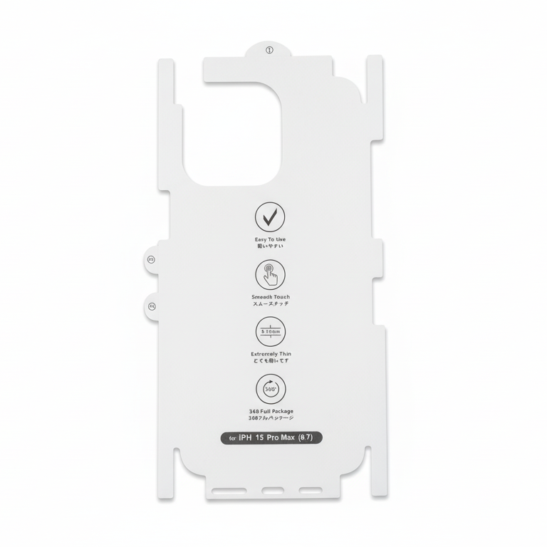 Mili iPhone 15 Pro Max 0.15mm Full Body Arka Gövde Kaplama