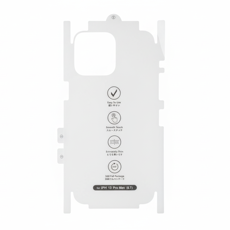 Mili iPhone 13 Pro Max 0.15mm Full Body Arka Gövde Kaplama