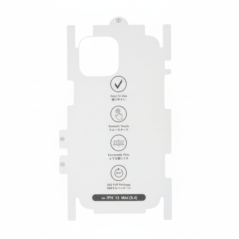Mili iPhone 13 Mini 0.15mm Full Body Arka Gövde Kaplama