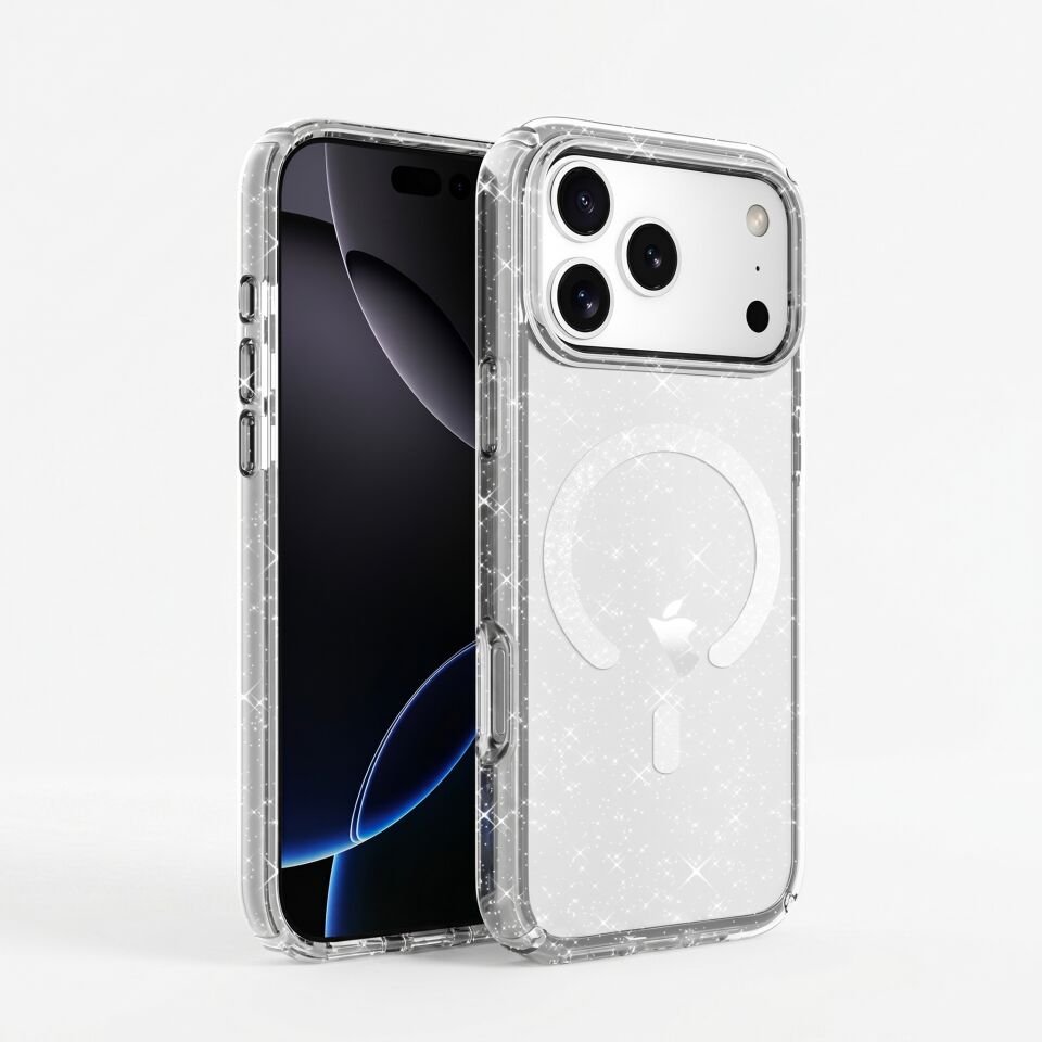 iPhone 17 Pro Max Star Case MagSafe Simli Şeffaf Kılıf